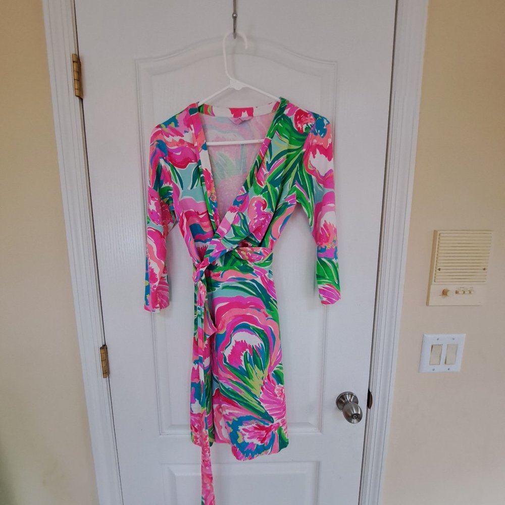 Lilly Pulitzer Wrap Dress, size medium